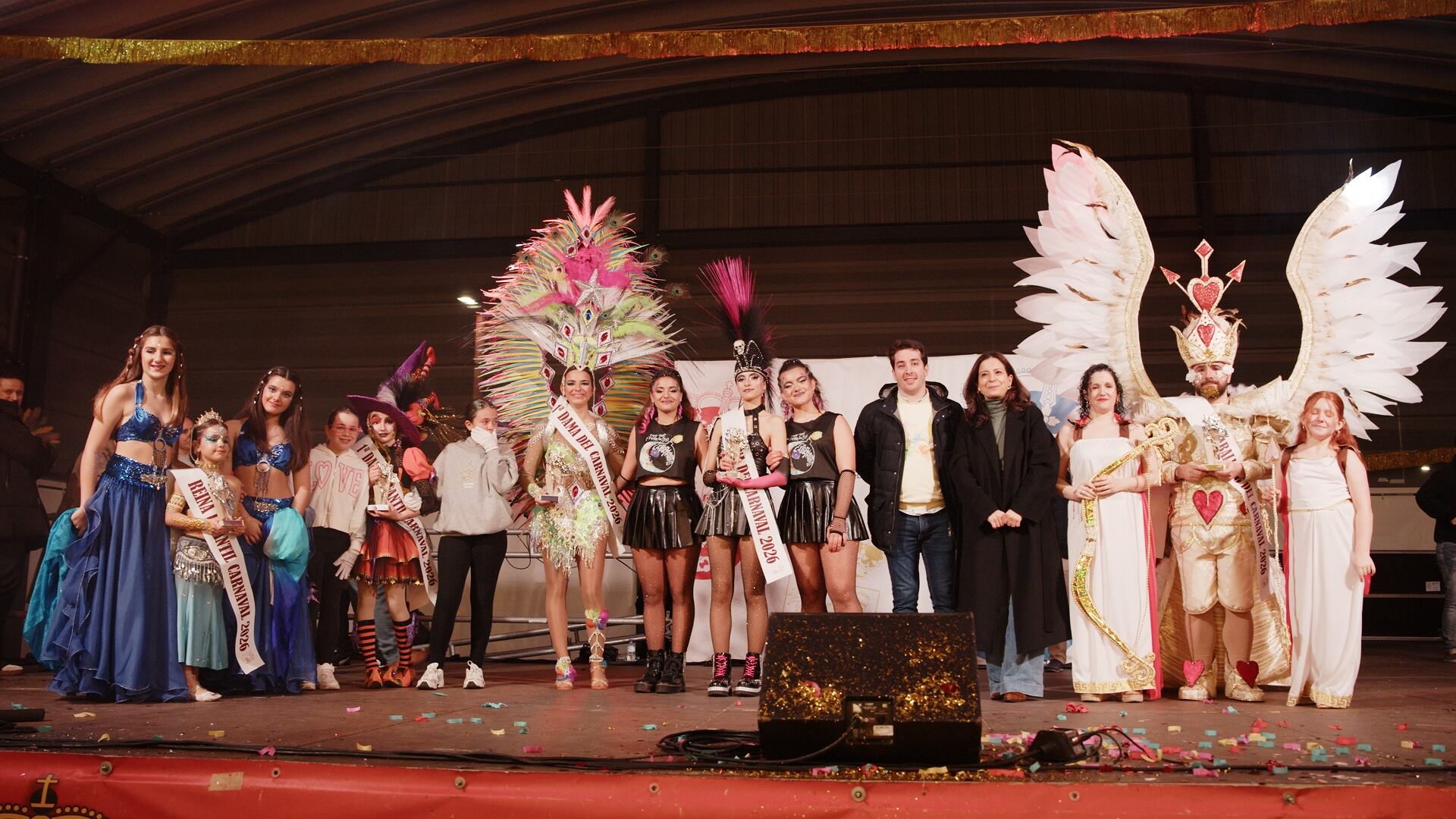 Cayetana Tomé y Luna Escobar, reinas del Carnaval de Don Benito 2026