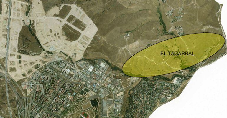 Situación de los terrenos del Tagarral en el termino municipal de Tres Cantos
