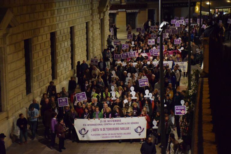 Manifestación por el centro de Málaga