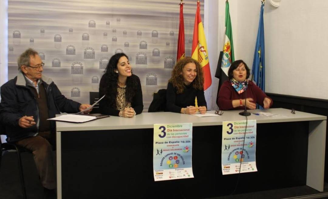 Presentación actos del Día de la personas con Discapacidad 
 EXTREMADURA.-Mérida celebrará el Día Internacional de las personas con Discapacidad con varias actividades en la Plaza España
 