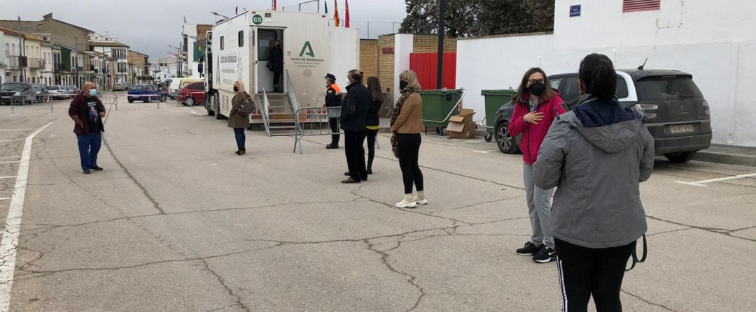 Cribado masivo de coronavirus en Torreperogil.