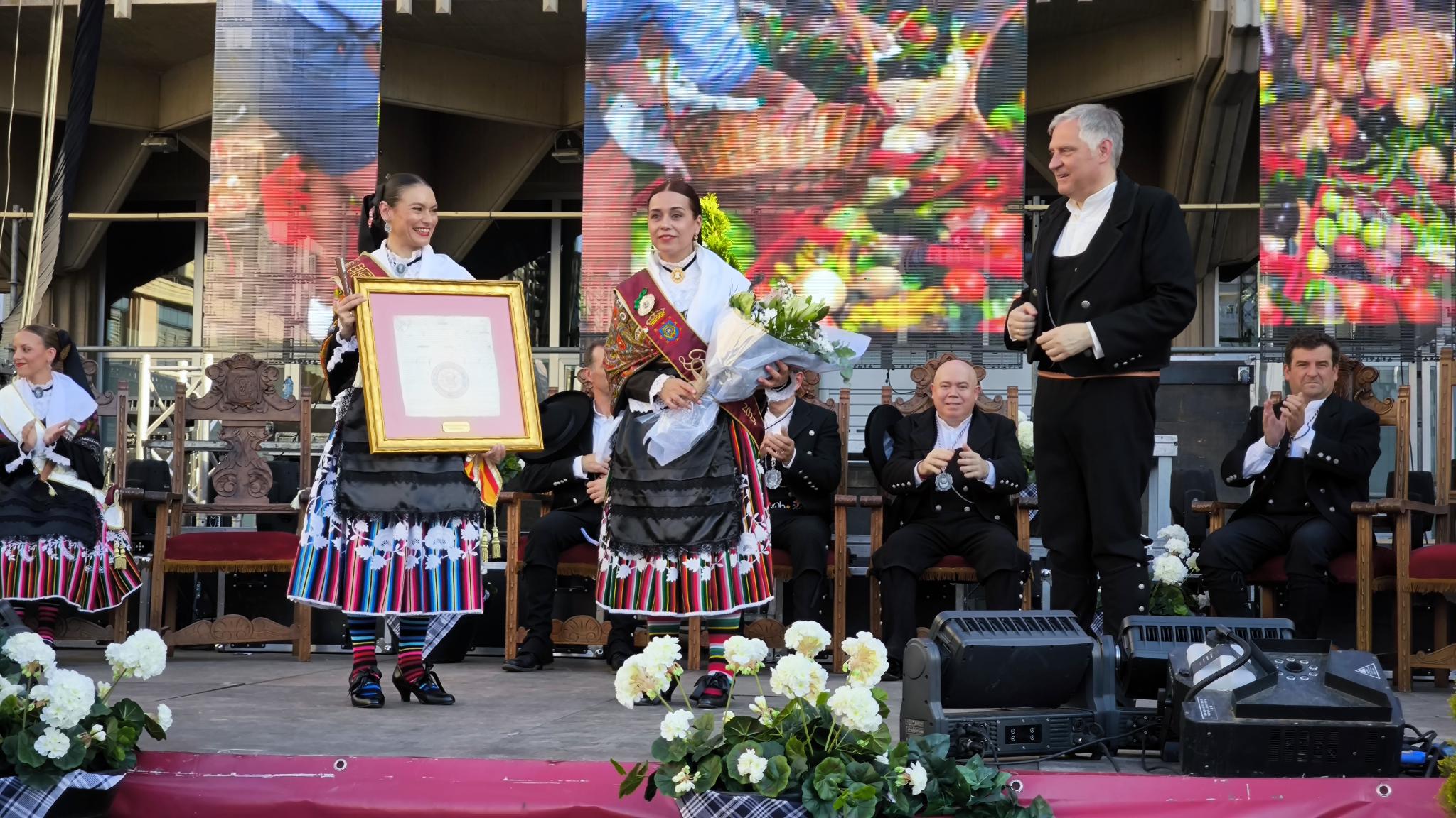 Momento de la proclamación de la Dulcinea 2024, Virginia Zaldivar