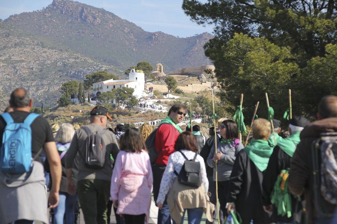 Imagen de 2019 de la romeria de les canyes a la ermita de la Magdalena