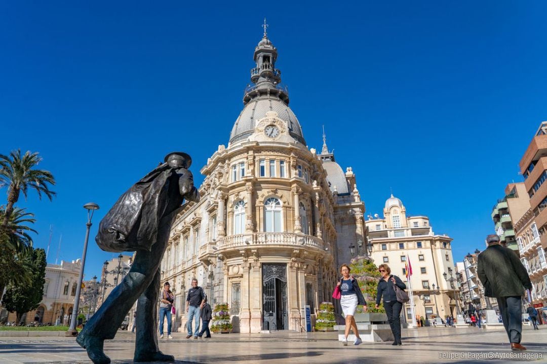 Plaza del Ayuntamiento de Cartagena.