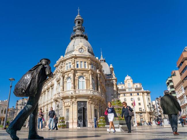 Plaza del Ayuntamiento de Cartagena.