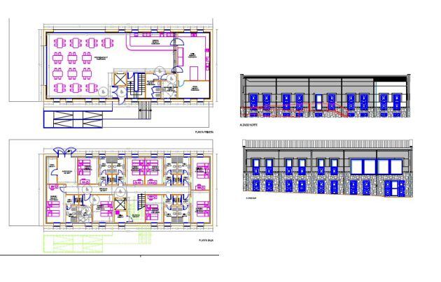 Plano del futuro albergue del Cerro de las Cabezas de Valdepeñas (Ciudad Real)