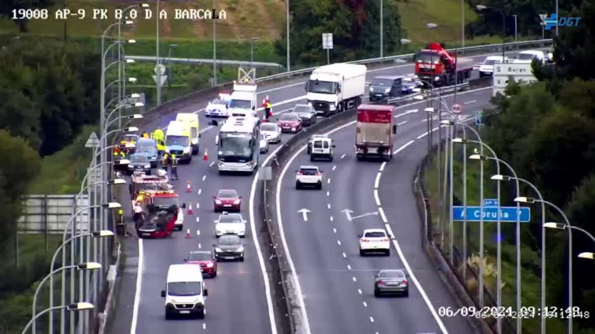 Alerta amarilla por lluvias con varios accidentes en A Coruña y el área metropolitana
