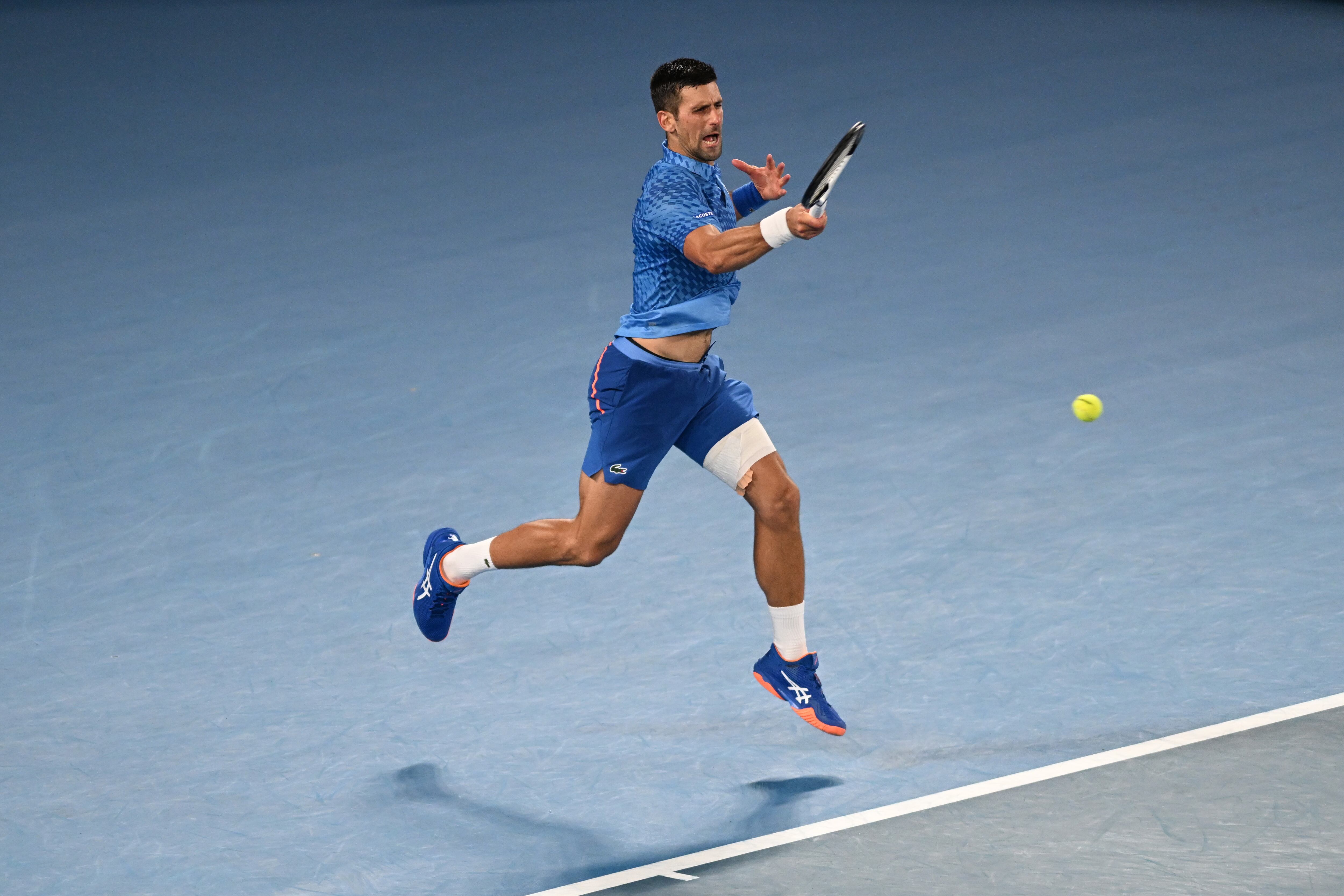 Novak Djokovic durante el Open de Australia.