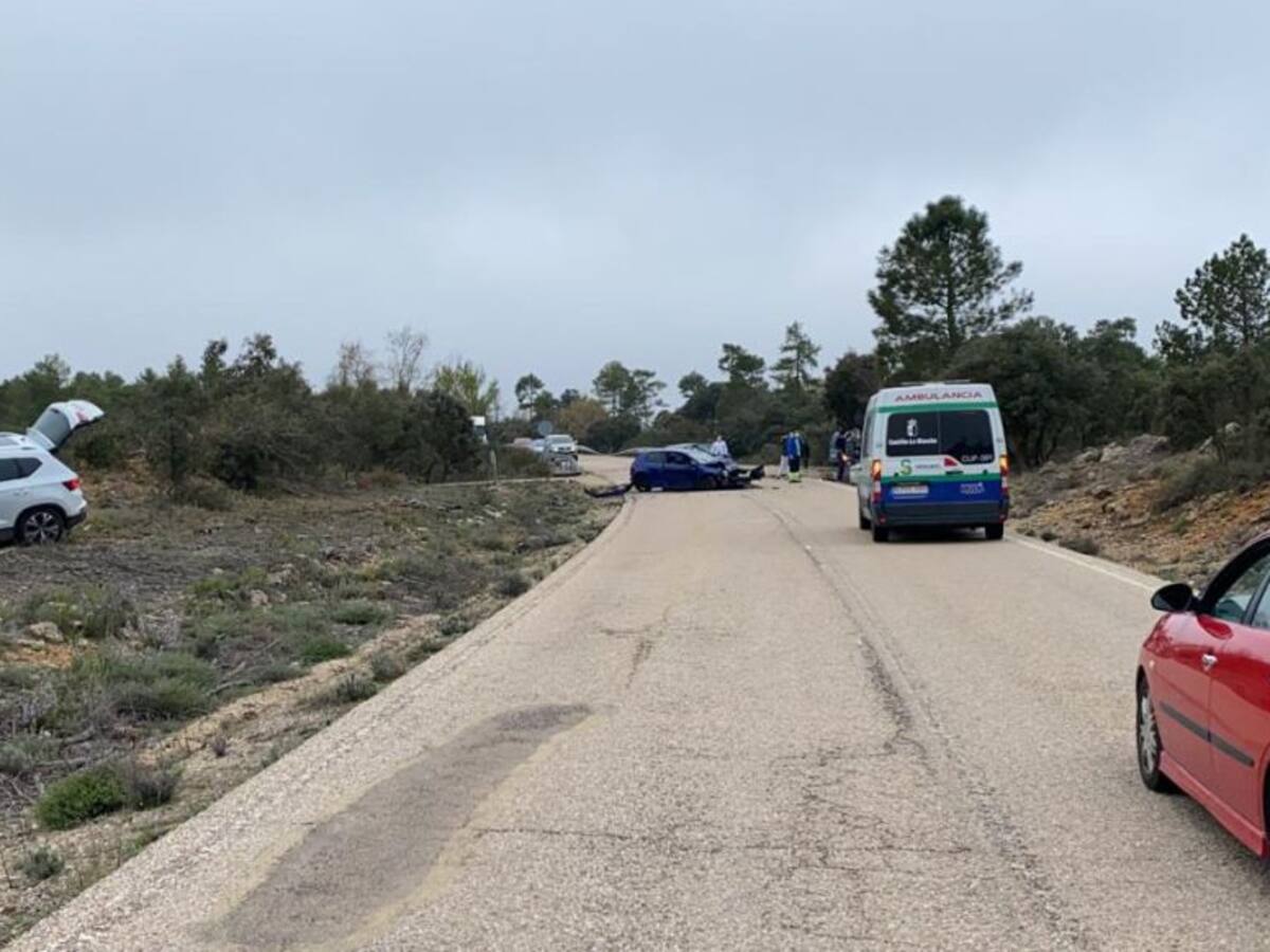 Finalmente son cuatro los heridos en la colisión múltiple en la carretera de Las Valeras