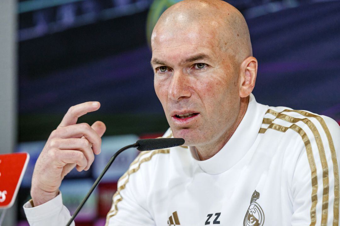 Zidane, durante una rueda de prensa. 