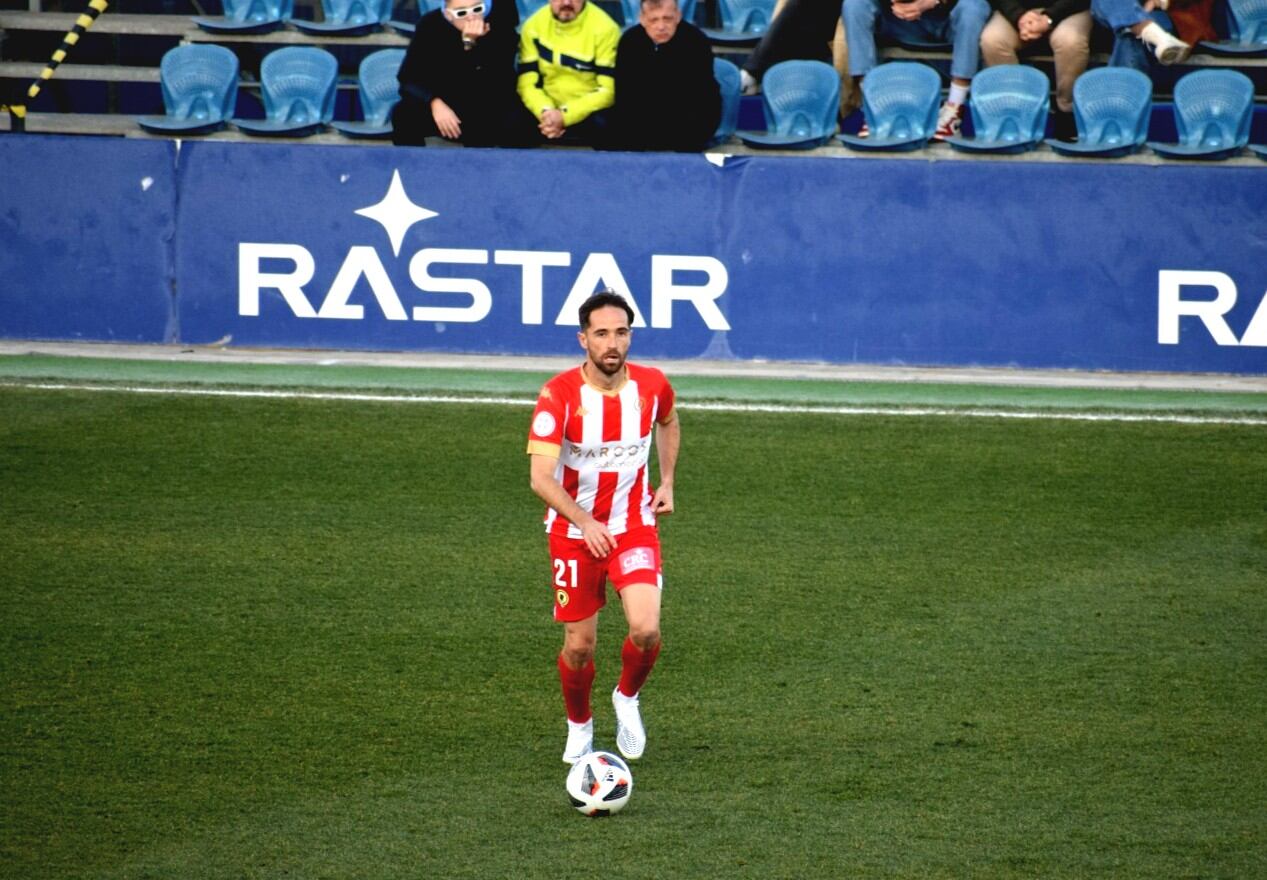 Michel Herrero, frente al Espanyol B, en la ciudad deportiva Dani Jarque