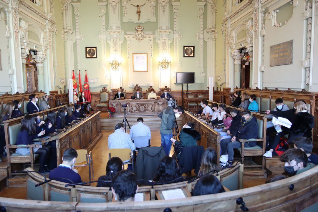 Salón de plenos del Ayuntamiento de Valladolid