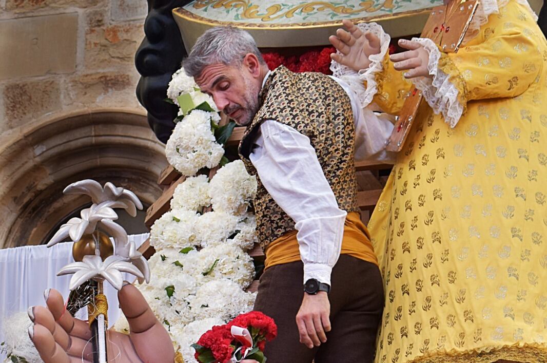 Francisco Martínez, durante el acto de la Ofrenda.