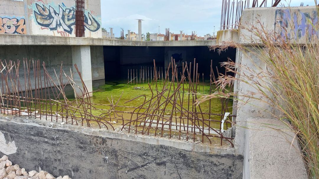 Obras inacabadas del Centro Ecuménico de Oliva 