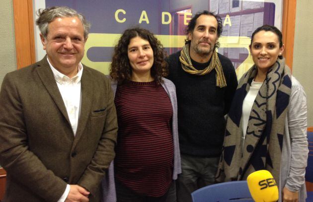 Salvador Fuentes (PP), Victoria López (Ganemos), Juan Hidalgo (IU) y Carmen González (PSOE)