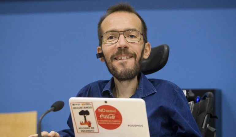 El candidato de Podemos a la Presidencia de Aragón, Pablo Echenique.