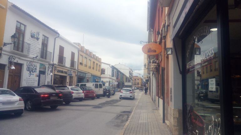 Tramo de la calle La Mar, entre Cándida Carbonell y Diana.