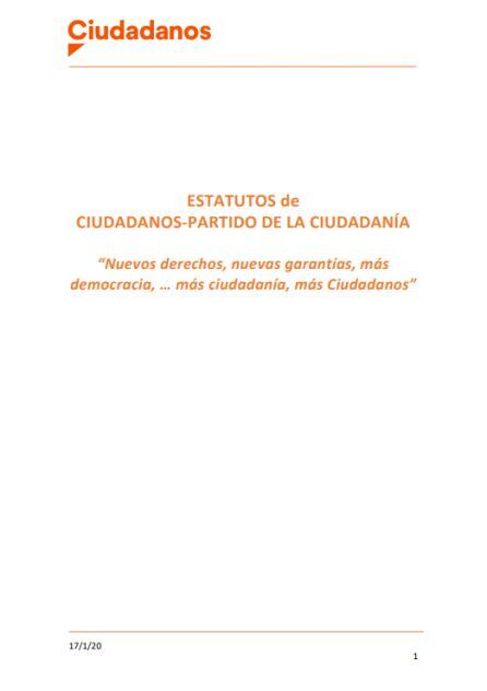 Estatutos de Ciudadanos