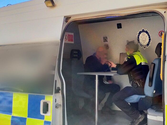 Un control de drogas en Algeciras