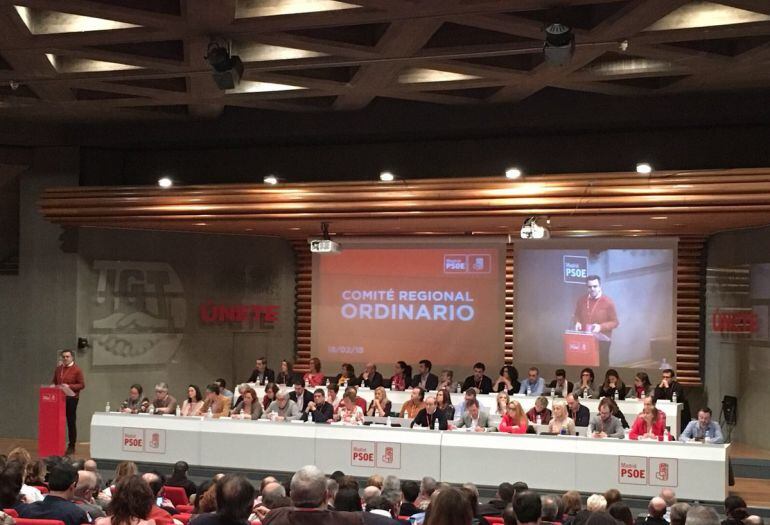 José Manuel Franco, durante su intervención en el comité regional ordinario.