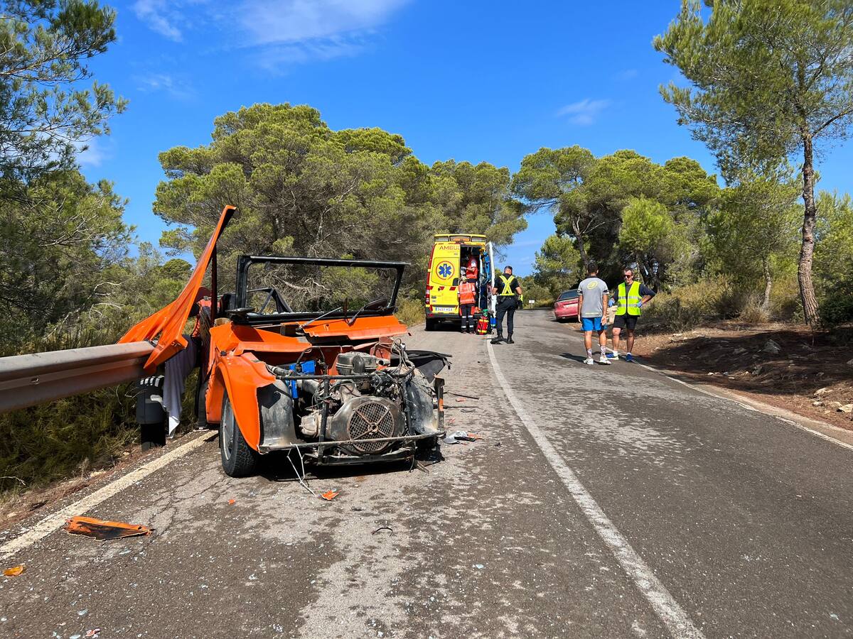 En la UCI de Can Misses una mujer de 65 años tras un un accidente de tráfico en Formentera