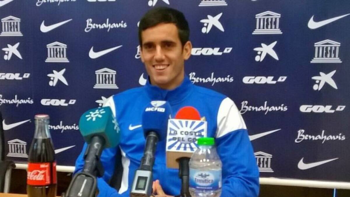 El delantero del Málaga Juanmi, habla del encuentro ante el Atlético de Madrid