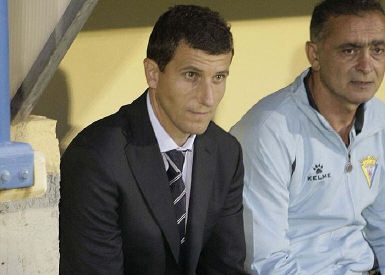 Javi Gracia en su etapa como entrenador amarillo con Chico Linares como ayudante