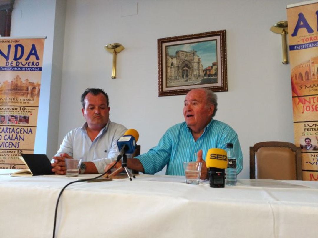 Victoriano del Río en la presentación de la Feria Taurina de Aranda 2017