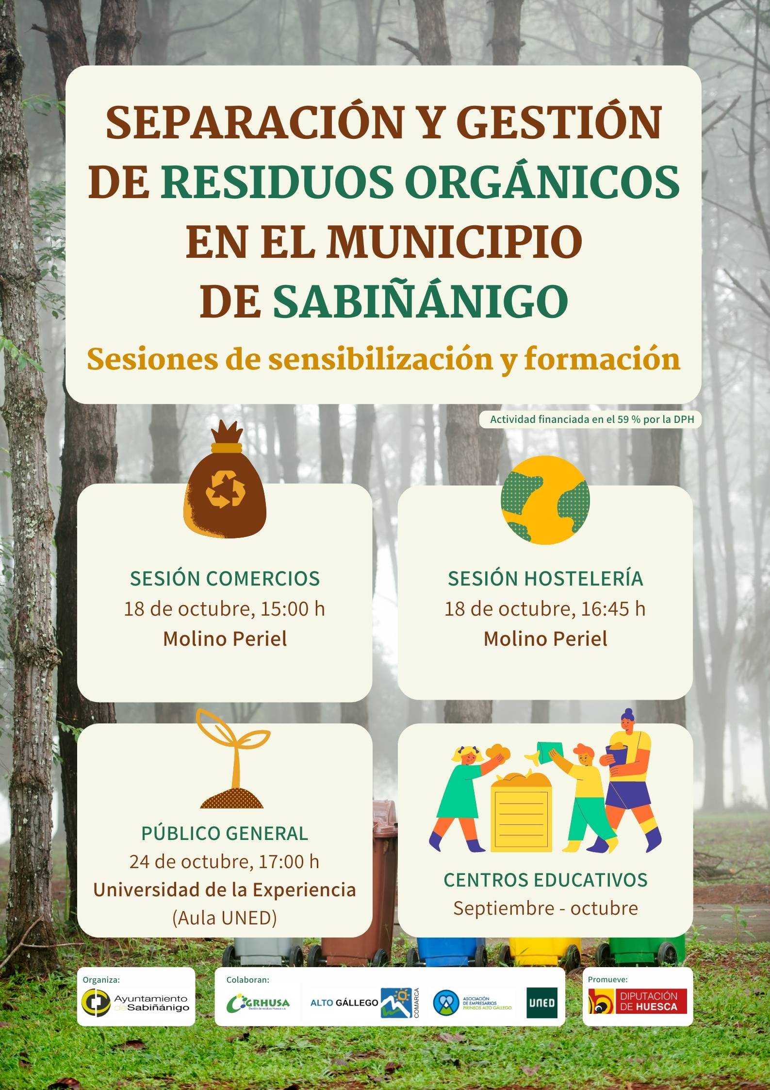 Llega el quinto contenedor a Sabiñánigo