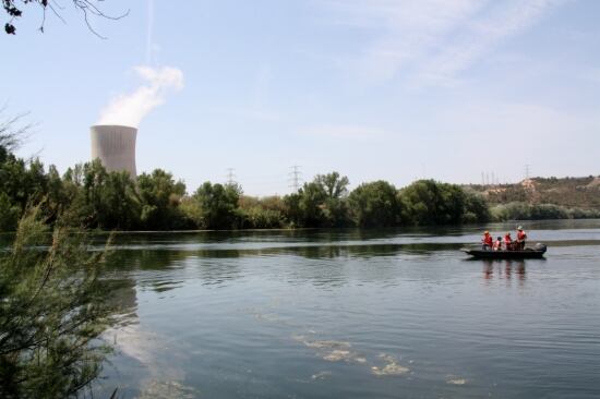 El riu Ebre al seu pas per Ascó