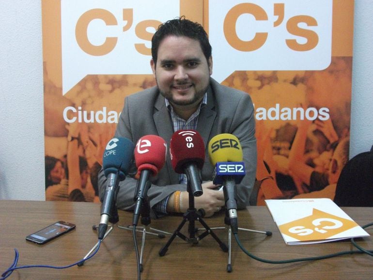 El portavoz de Ciudadanos, David Caballero