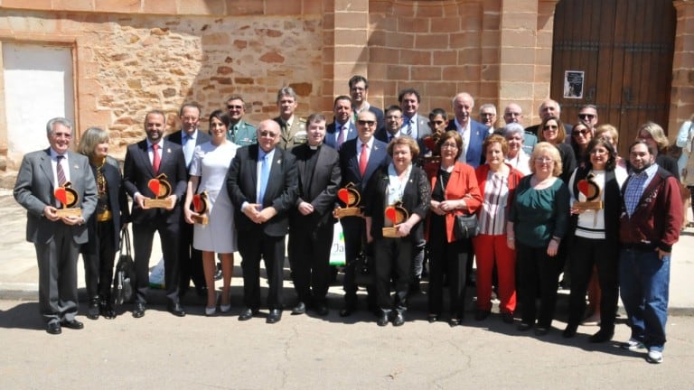 Galardonados en la quinta edición de los Premios &#039;Corazón de Olavidia&#039;.