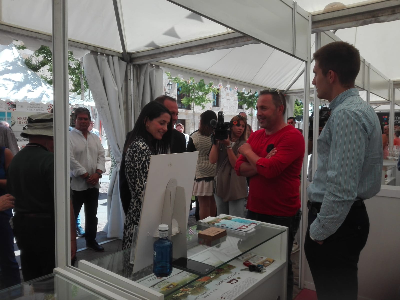 Inés Arrimadas durante su visita a Zamora