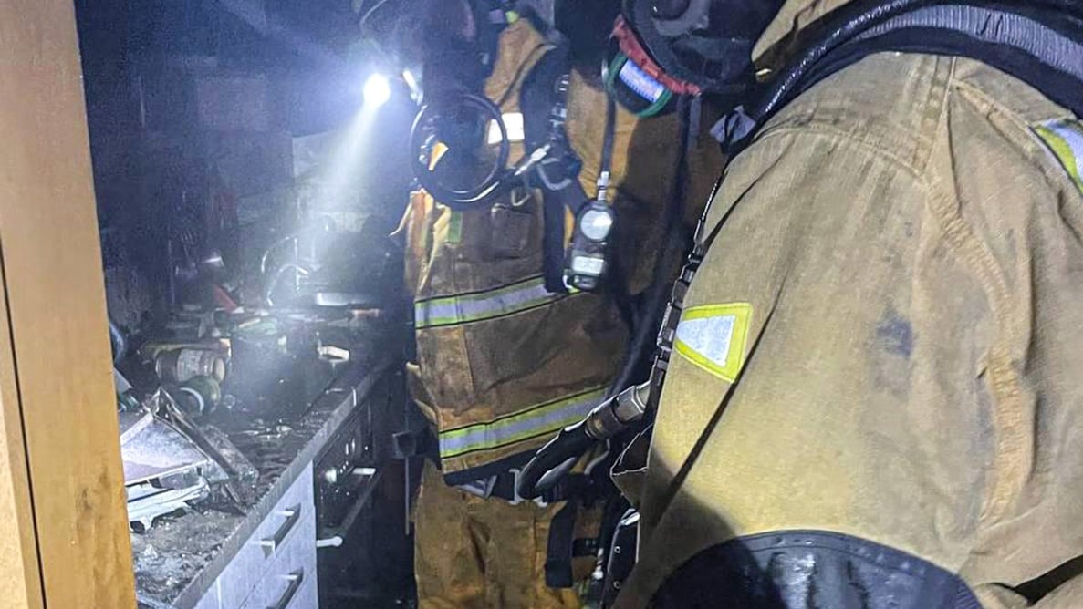 Actuación de los bomberos