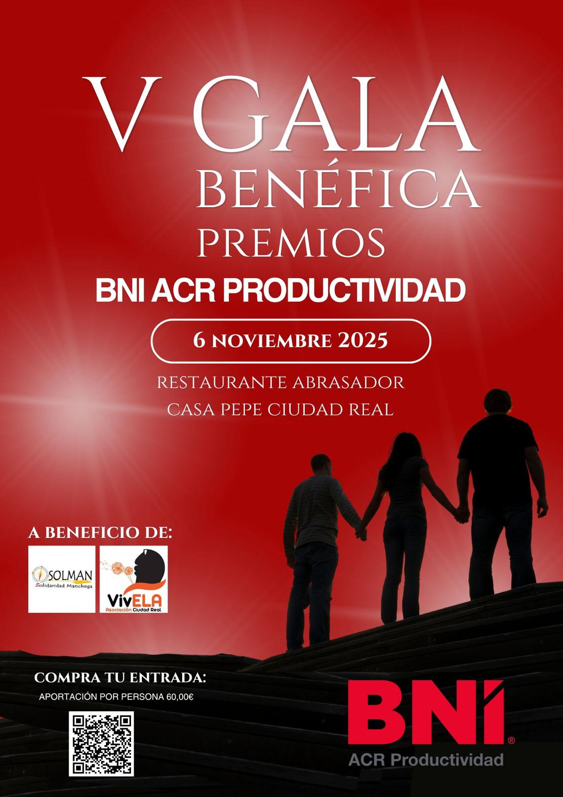 Cartel de la Gala Benéfica a benefició de VívELA