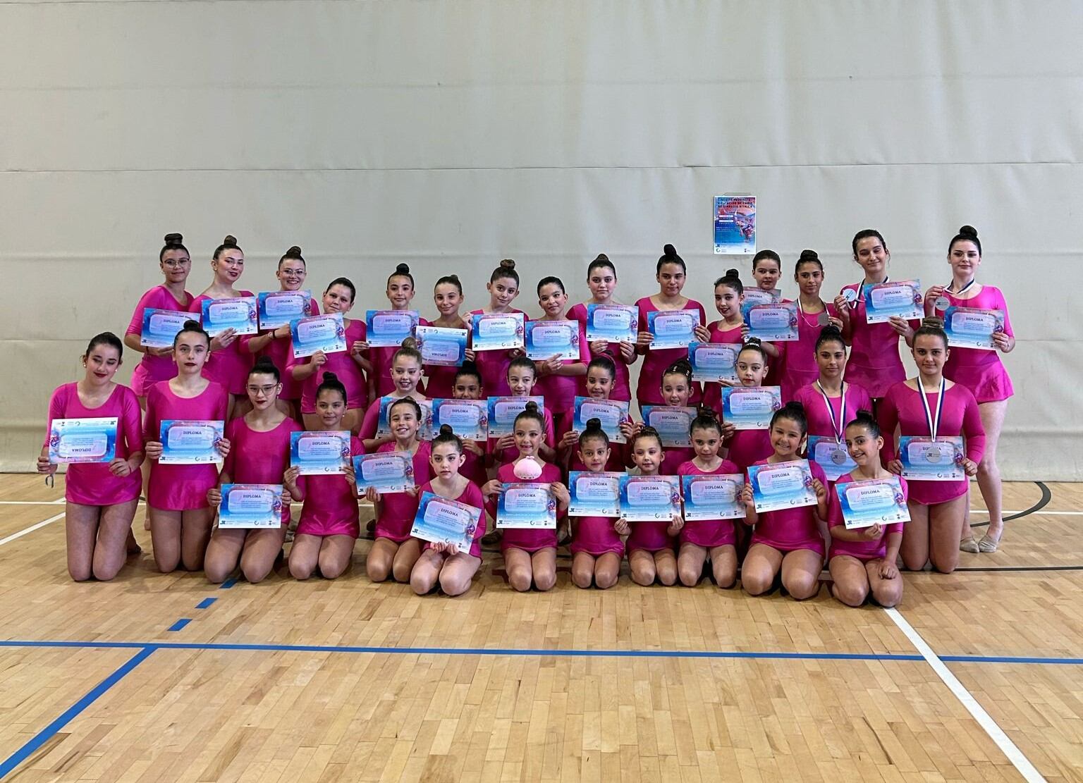 Gimnastas del CGR Jerez que participaron en el Avanzado