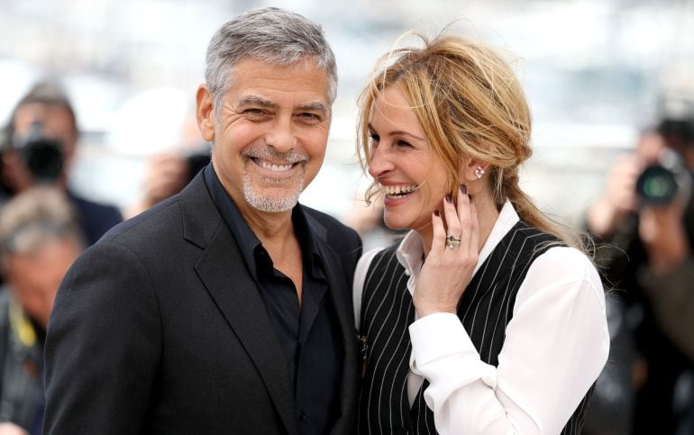 George Clooney y Julia Roberts, en la alfombra roja de Cannes