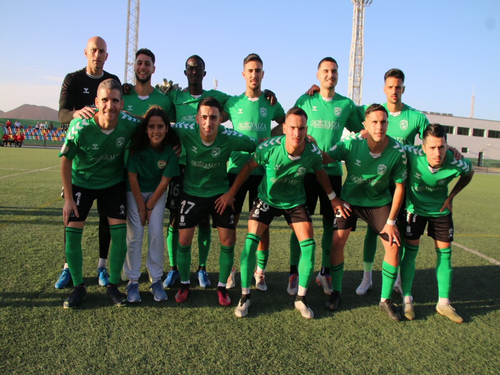 Equipo inicial del Unión Sur Yaiza.