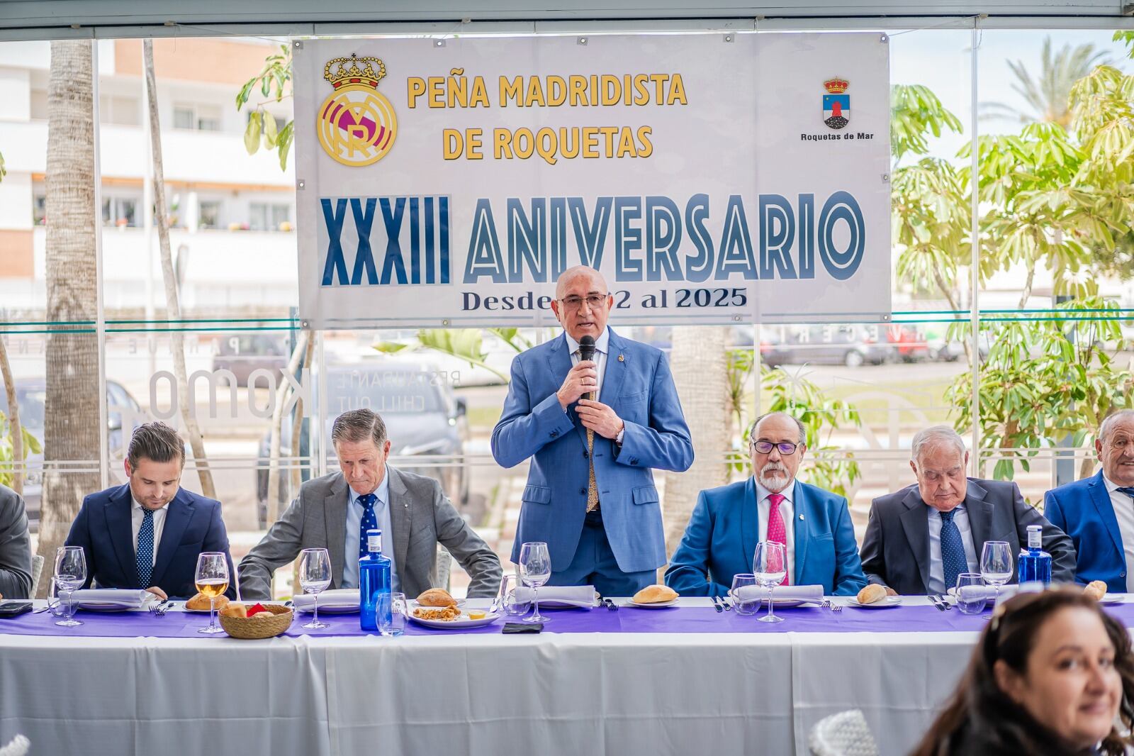 La Peña Madridista de Roquetas de Mar celebra su XXXIII Aniversario con su tradicional encuentro de socios.