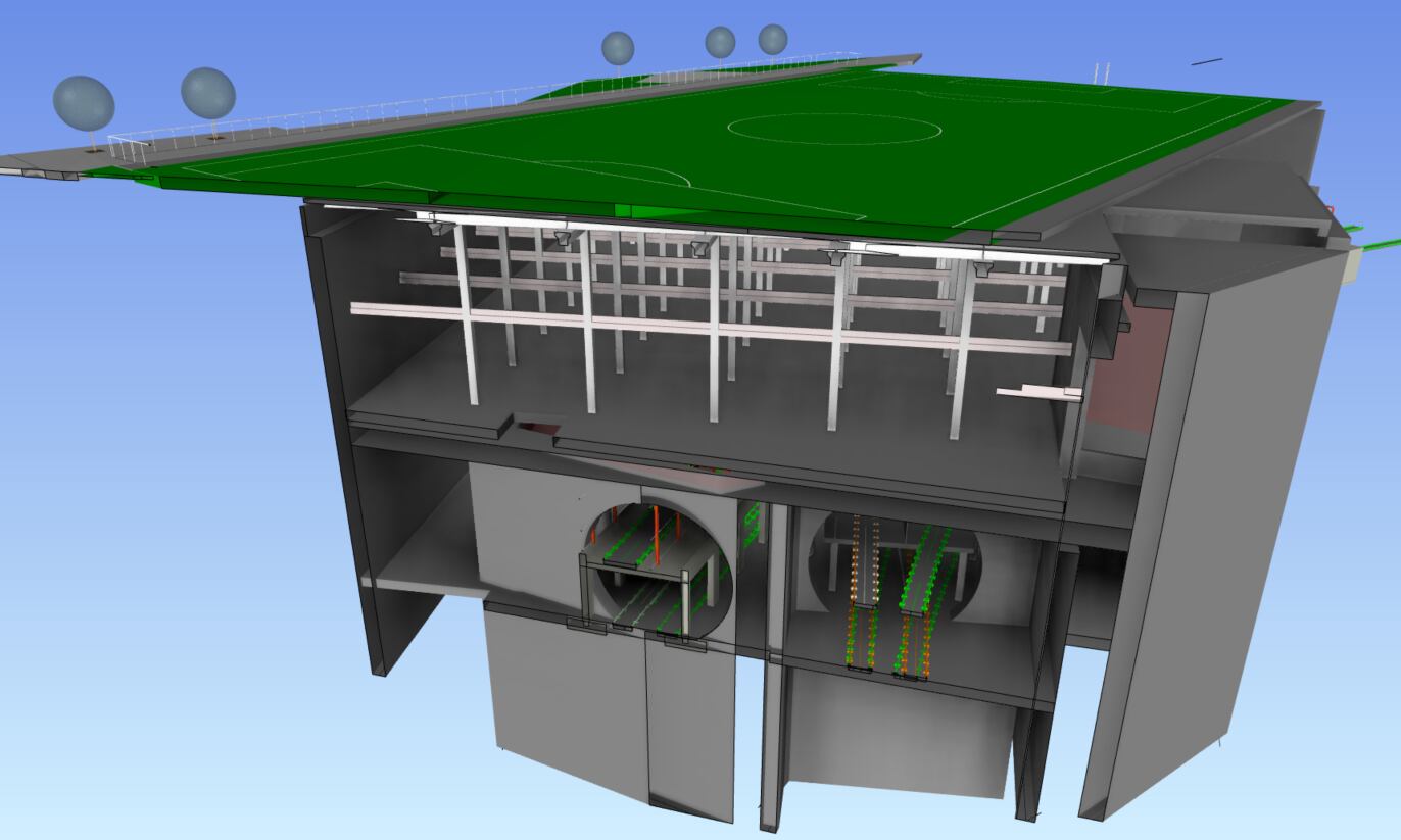 Recreració del futur cobriment del macropou de la Sagrera