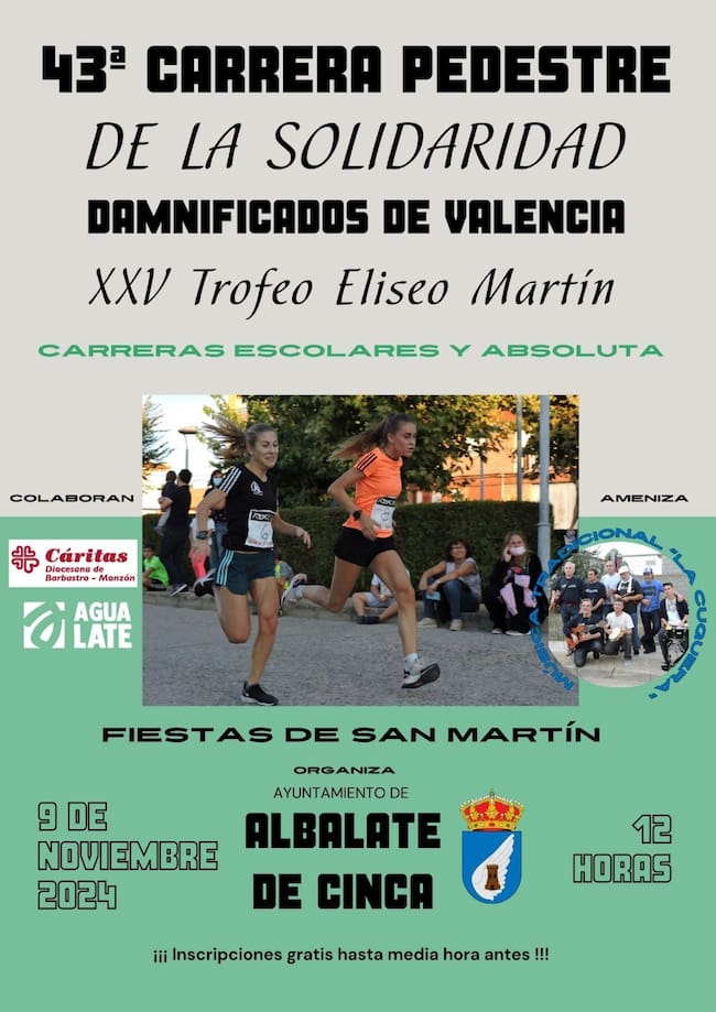 La carrera se celebra este sábado en Albalate de Cinca
