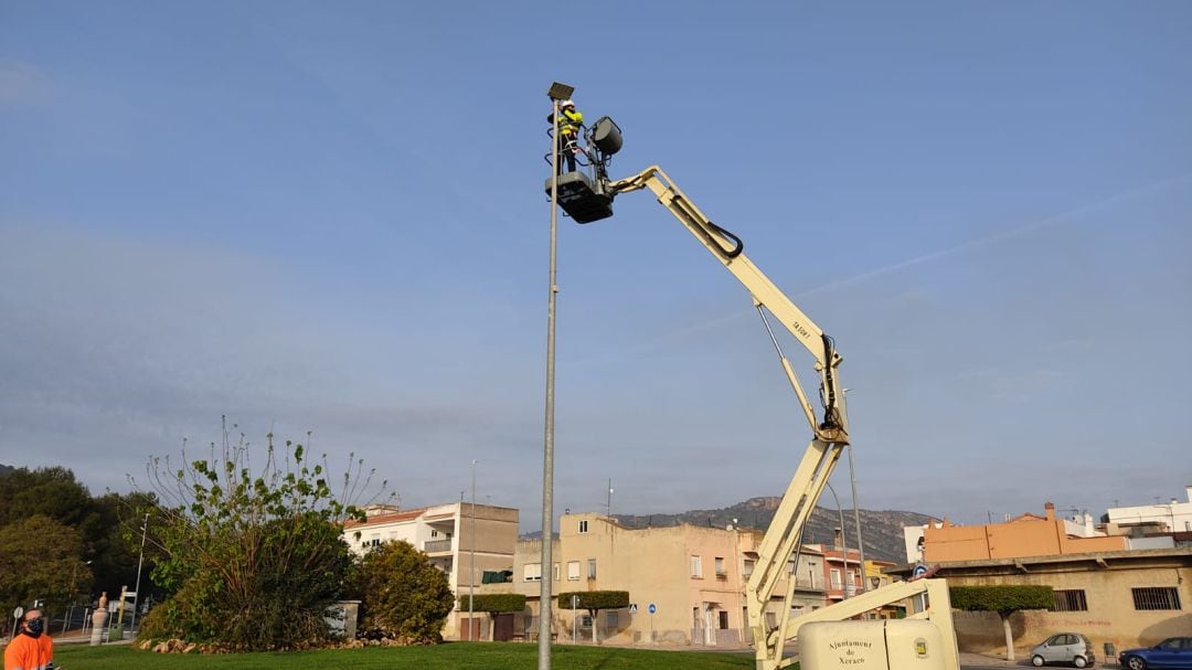 Trabajos de mejora de los servicios en Xeraco 