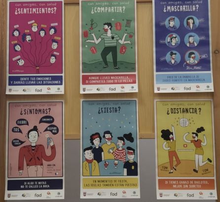 Los 6 carteles que forman la campaña dirigida a la juventud