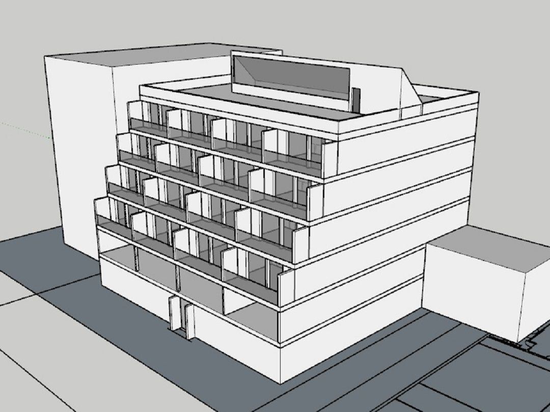 Representación de cómo quedarán los apartamentos tutelados