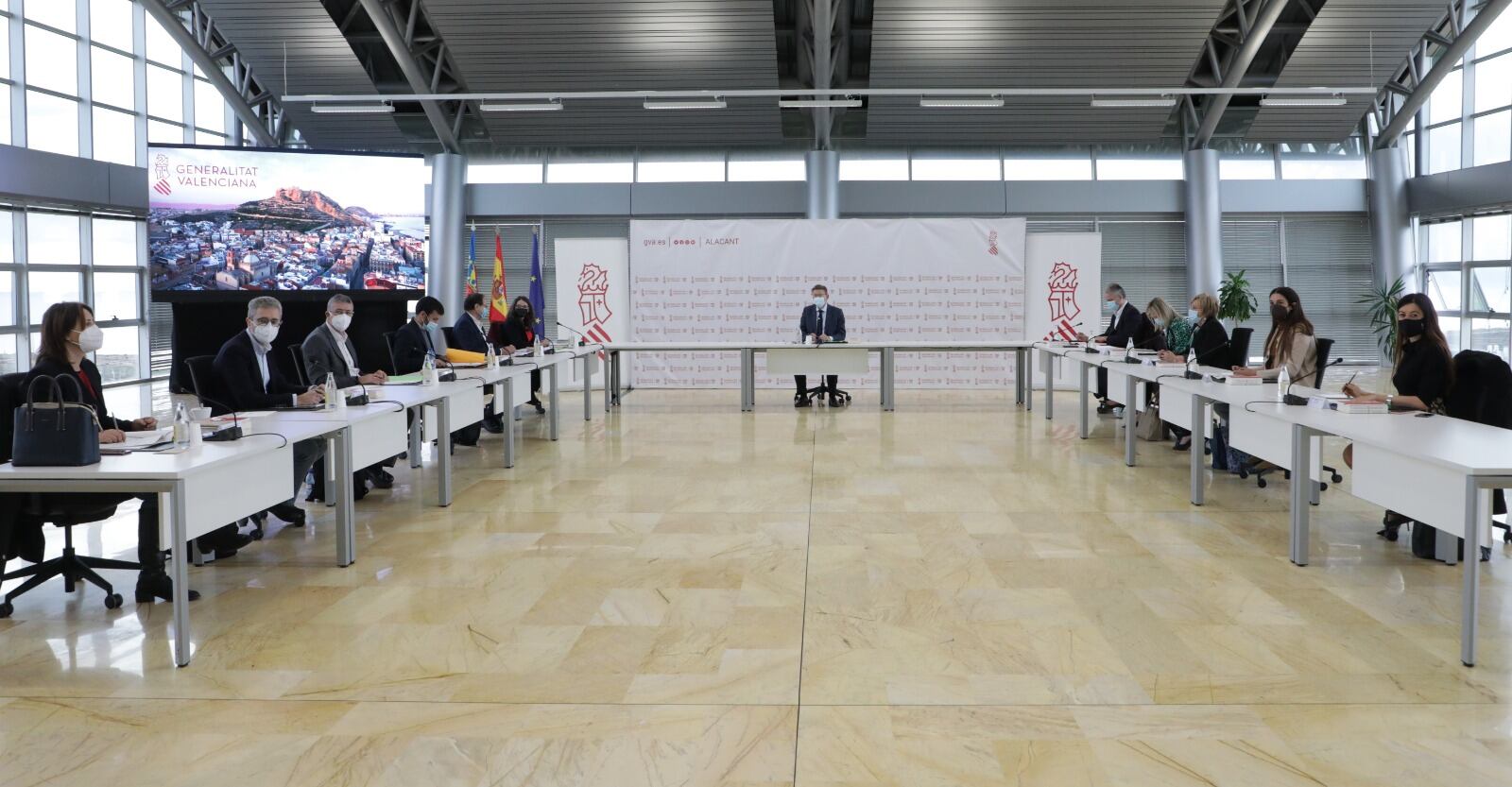 El pleno del Consell reunido hoy en Alicante