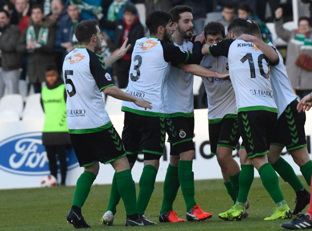 Celebración del primer gol