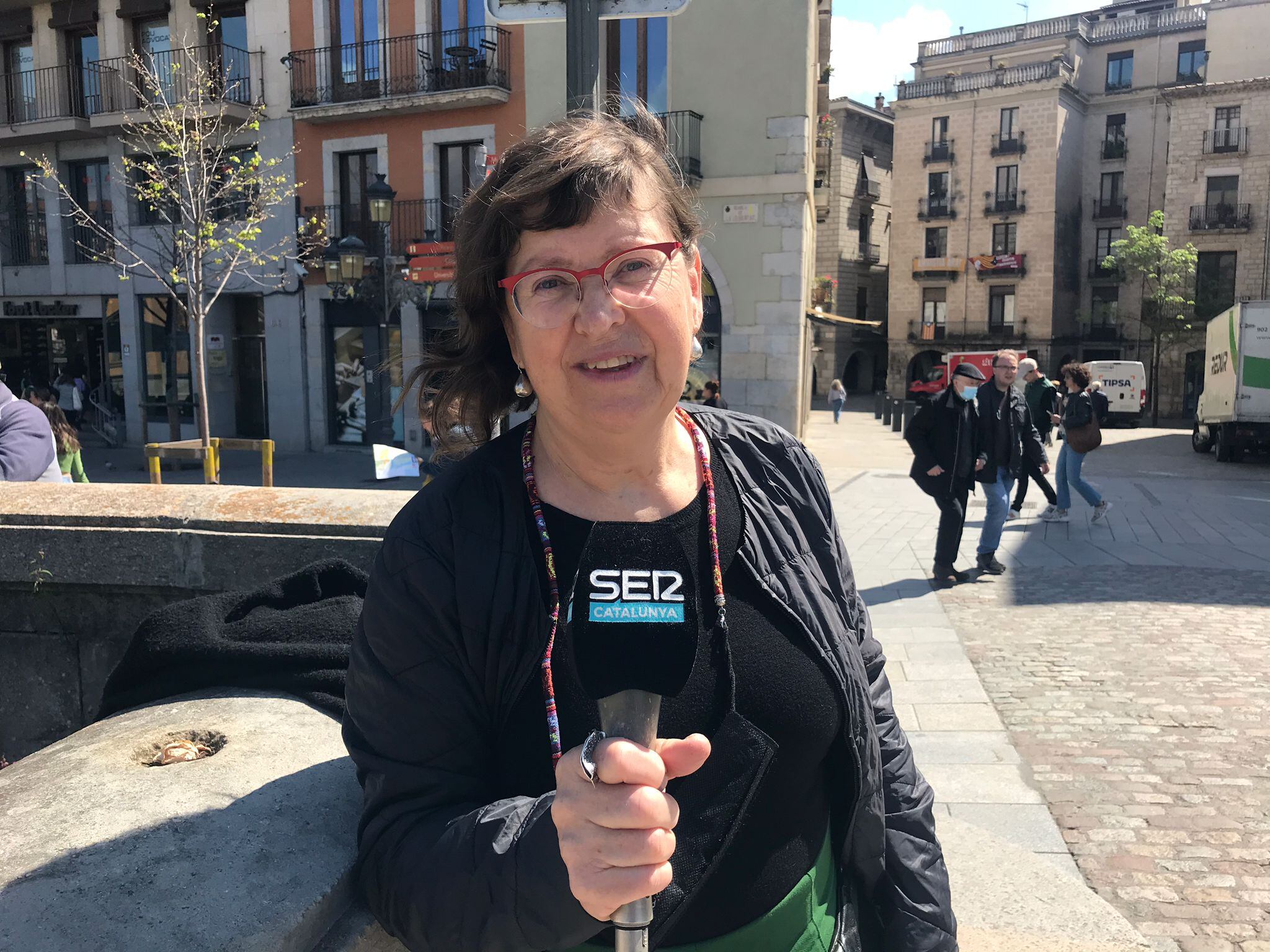 Àngels Artigas de la floristeria Punt de Flor