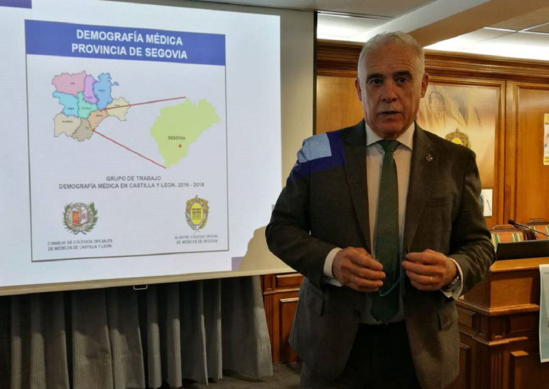 Enrique Guilabert, presidente del Colegio Oficial de Médicos de Segovia