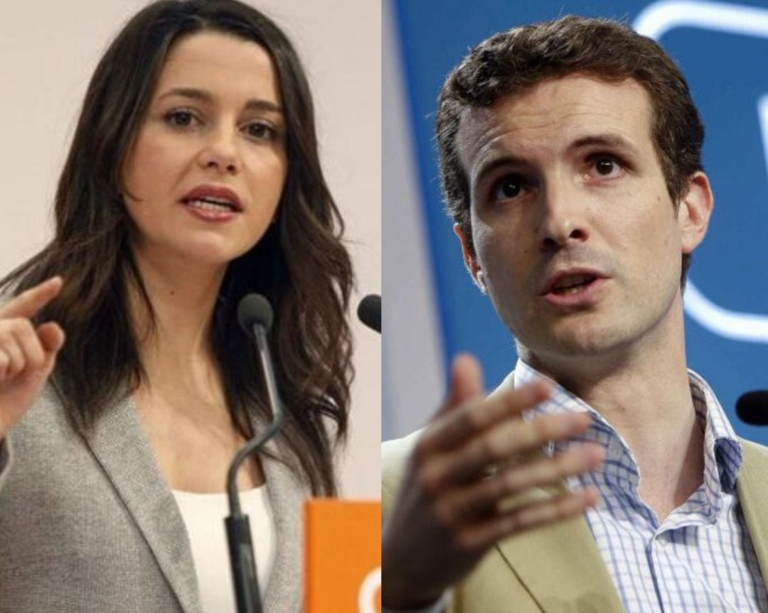 Inés Arrimadas y Pablo Casado