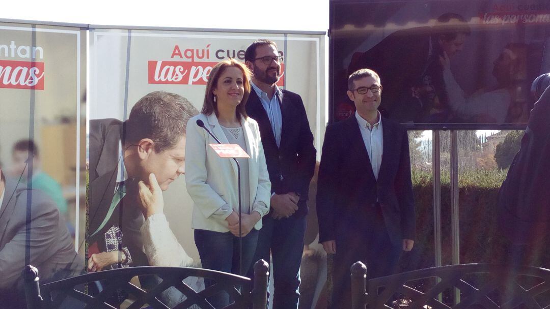 Maestre, Gutiérrez y Muñoz en el acto celebrado en la capital regional